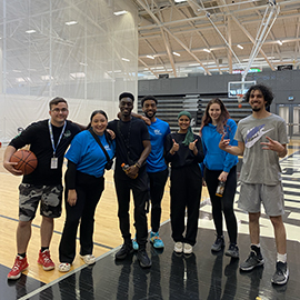 Sports Night Basketball group photo