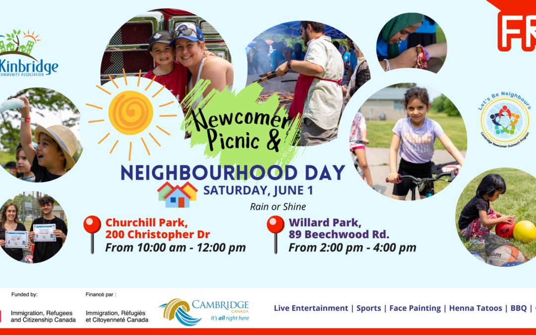 NEIGHBOURHOOD DAY JUNE 1 (all ages)