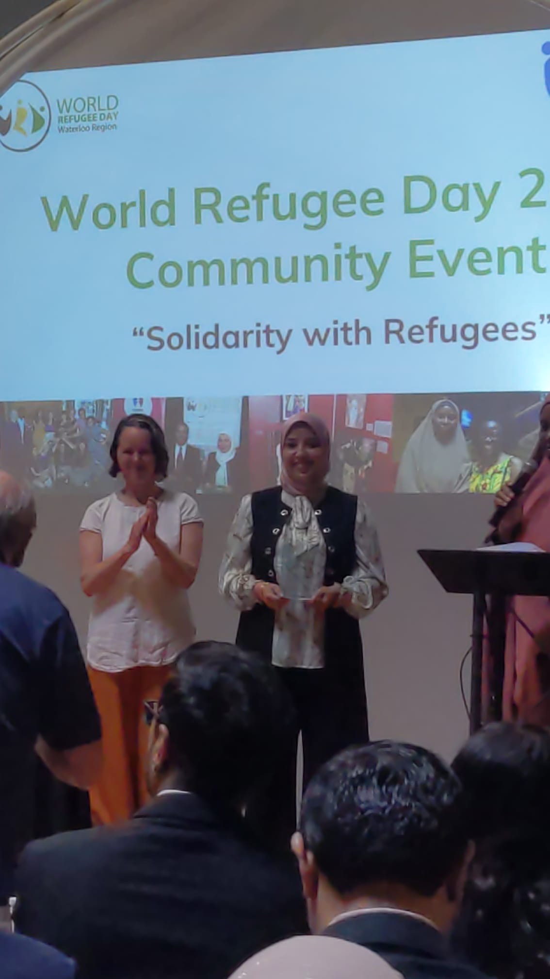 Aoussaf Arrout presented 2025 World Refugee Day Award of Distinction