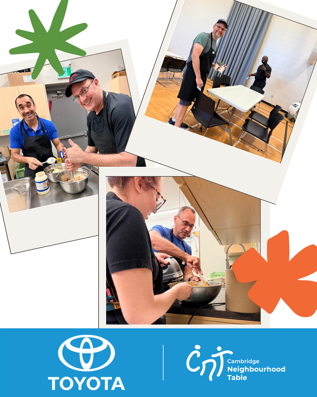 Cambridge Neighbourhood Table Volunteers - Thank you, Toyota! - Kinbridge Community Association